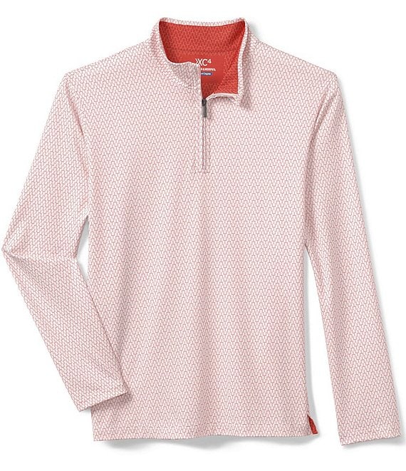 Johnston & Murphy Gameday XC4 Goal Post Print Quarter-Zip Pullover