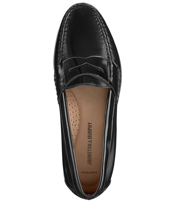 Johnston & Murphy Hayes Oiled Leather Penny Keeper Loafers | Dillard's
