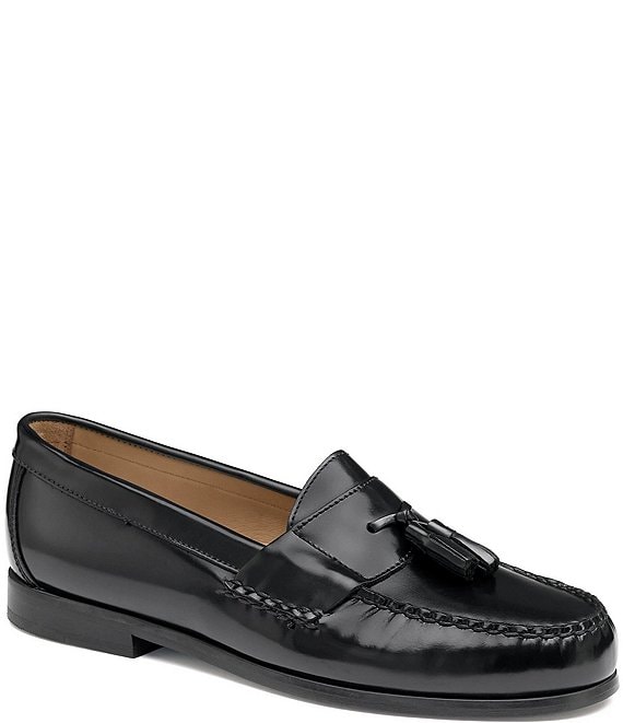Johnston & Murphy Men's Hayes Oiled Leather Tassel Loafers