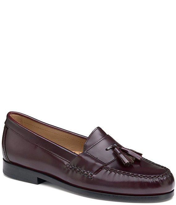 Johnston & Murphy Men's Hayes Oiled Leather Tassel Loafers | Dillard's