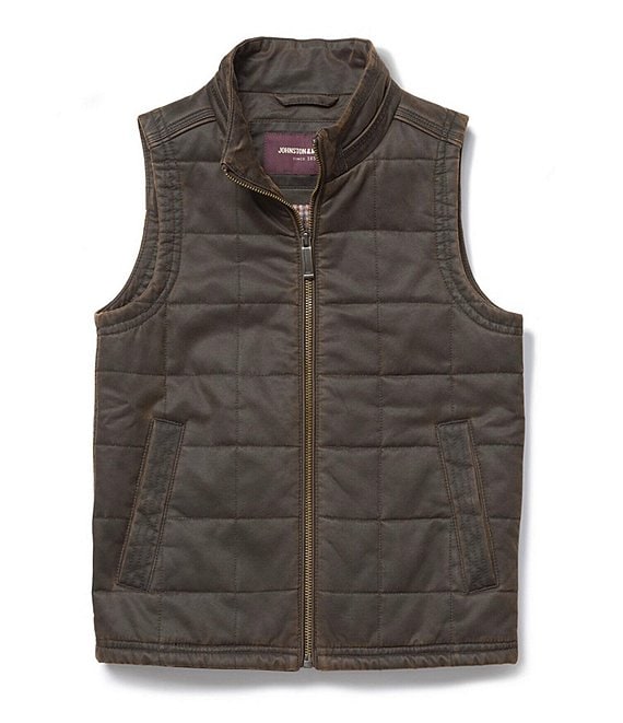 Color:Brown - Image 1 - Little/Big Boys 4-16 Antiqued Cotton Vest