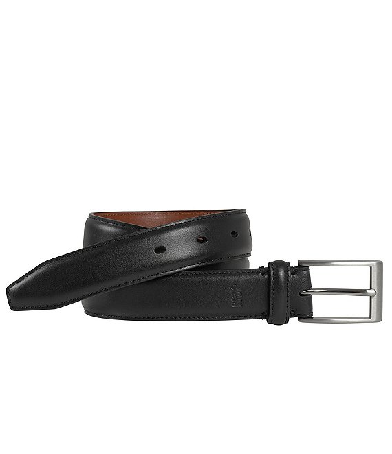 Color:Black - Image 1 - Little/Big Boys 4-16 Leather Dress Belt