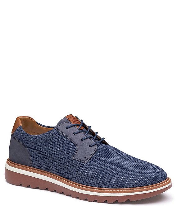 Johnston & Murphy Men's Braydon Knit Plain Toe Lace-Up Oxfords | Dillard's