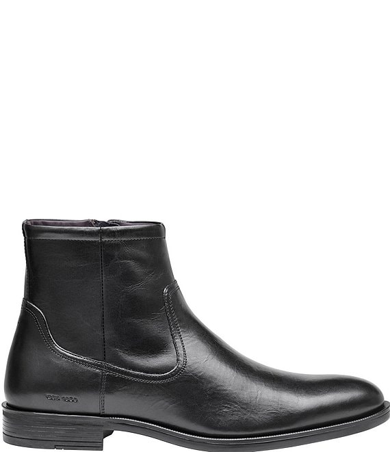 靴 leather boots Johnston & Murphy Men's Conlin Leather Side Zip Boots | Dillard's
