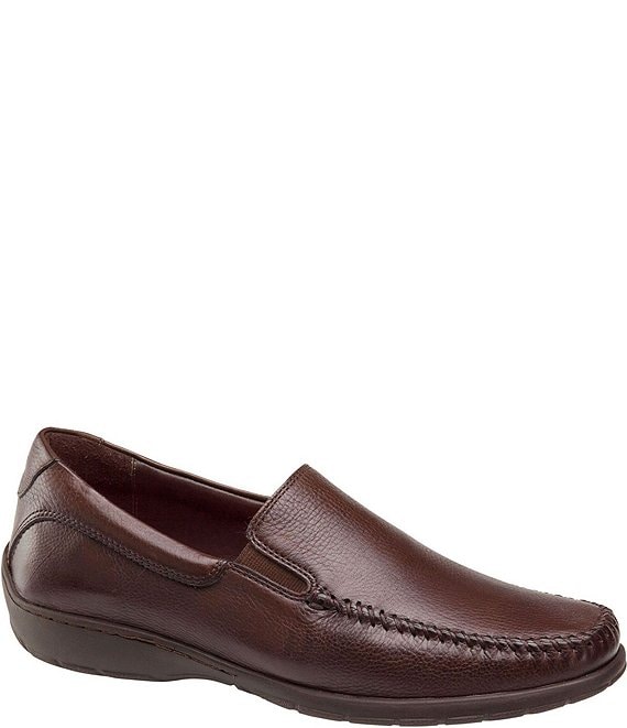 Color:Mahogany - Image 1 - Men's Crawford Venetian Loafers