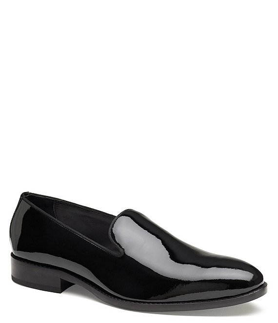 Color:Black - Image 1 - Men's Gavney Patent Leather Slip-Ons
