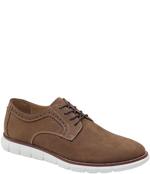 Color:Brown - Image 1 - Men's Holden Plain Toe Dress Sneaker Oxfords