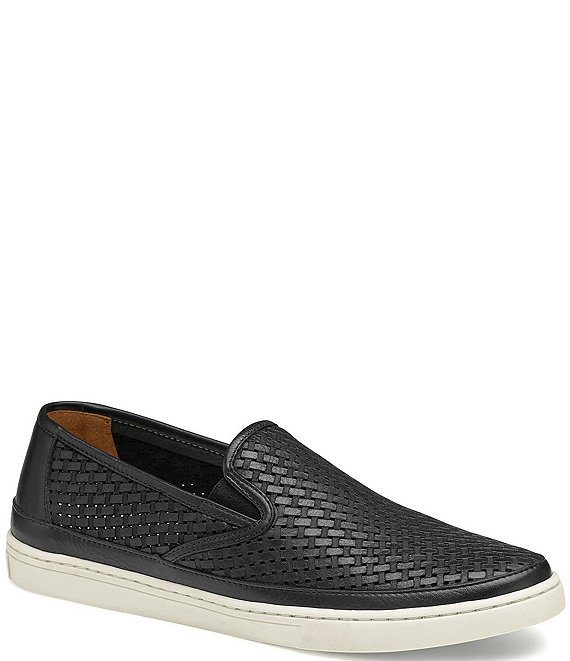 Johnston & Murphy Men's Tyler Laser Weave Slip-On Dress Sneakers ...