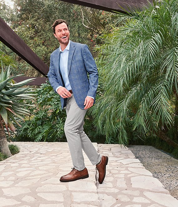 Johnston & Murphy Men's Tyson Leather Plain Toe Oxfords | Dillard's