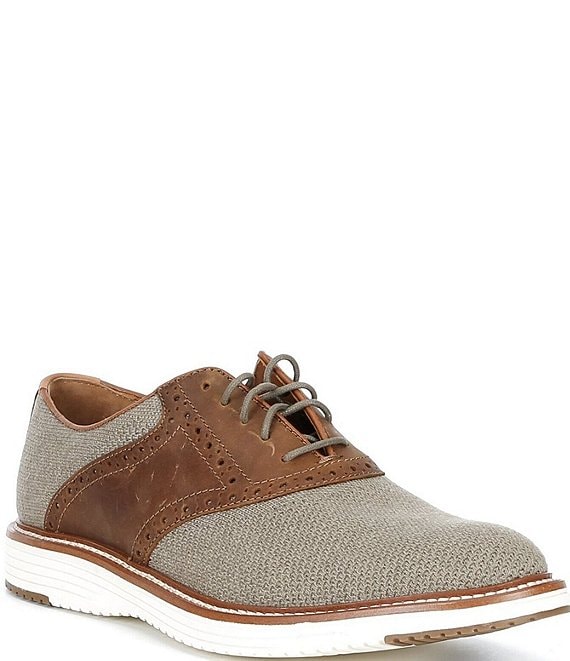 Johnston & Murphy Men's Upton Knit Brogue Saddle Oxfords