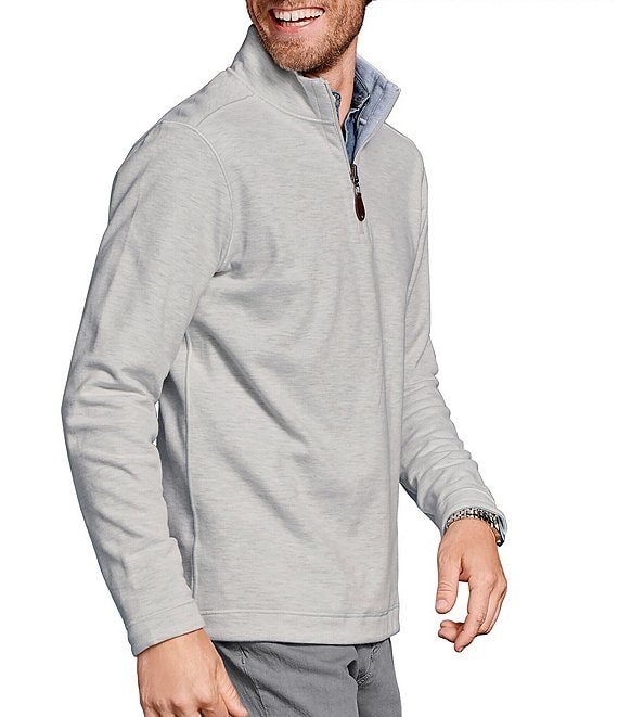 muphy Johnston & Murphy Reversible Solid Quarter-Zip Pullover | Dillard's