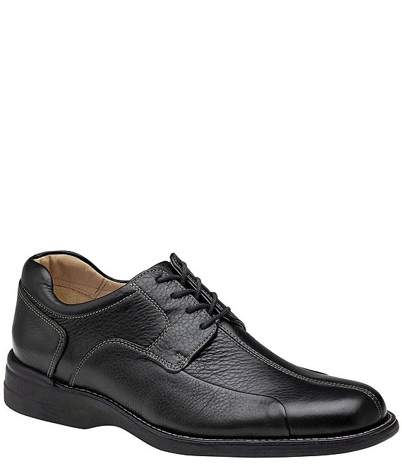 Color:Black Tumbled Leather - Image 1 - Shuler Bicycle Oxfords