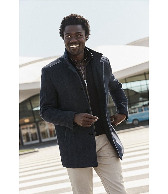 Johnston & Murphy Upton Wool Blend Car Coat | Dillard's