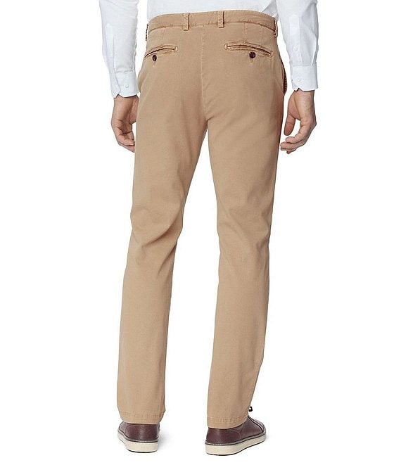 tsu-u 　WASHED HIGH WAIST CHINO 36 Johnston & Murphy Washed Straight Leg Flat Front Stretch Chino