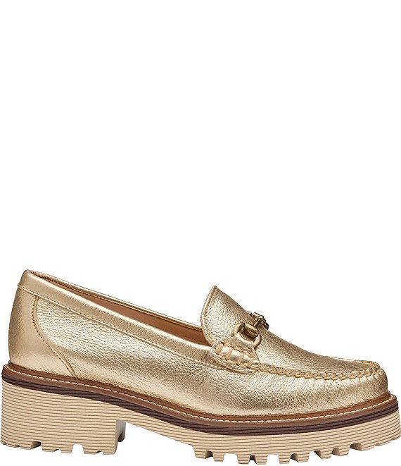 Johnston & Murphy Women's Emma Leather Bit Buckle Loafers | Dillard's