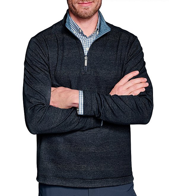 Johnston & Murphy XC4 Performance Stretch Reversible Quarter Zip Pullover