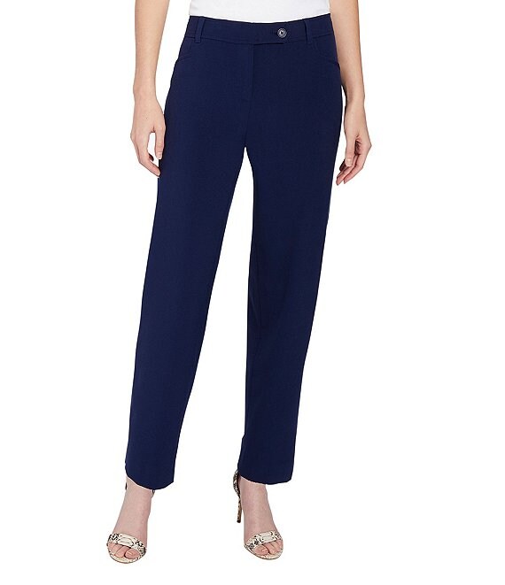 Jones New York Fly Front Duke Slim Leg Pant | Dillard's