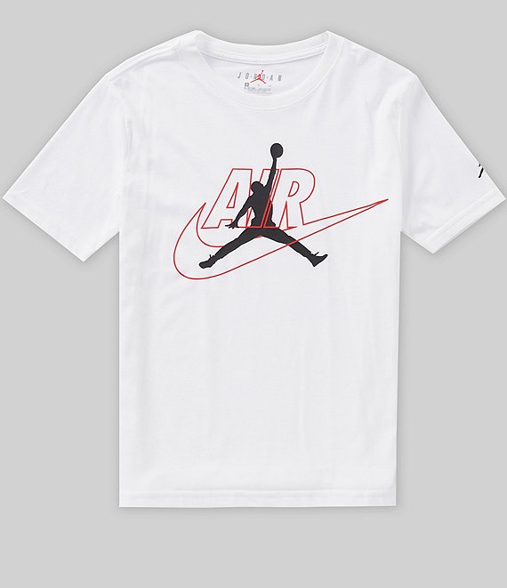 Jordan Big Boys Short Sleeve Swoosh Tee