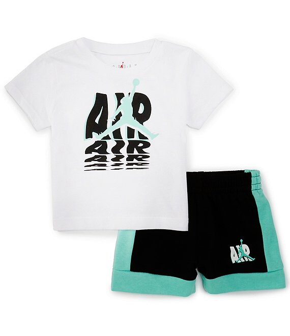 Jordan Baby Boys 12 24 Months Short Sleeve Air Jordan Tee Coordinating Shorts Set