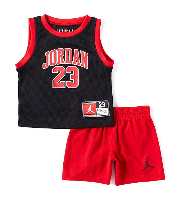 Jordan Baby Boys 12-24 Months Sleeveless 23 Tank & Coordinating Shorts ...