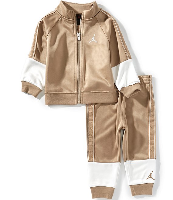 Jordan Baby Boys Dri-Fit Colorblock Tricot Taping Jacket & Jogger Pants 2-Piece Set