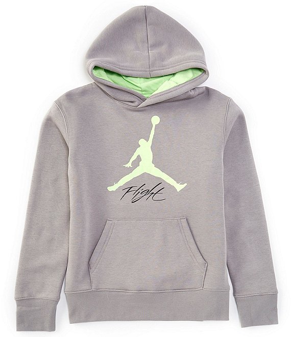 Air Jordan Big Logo Hoodie Grey good Size Large