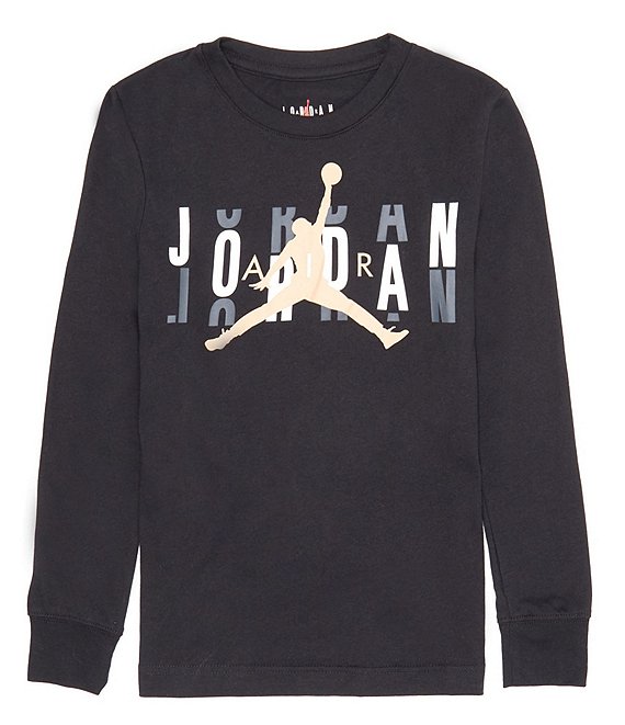 Jordan Big Boys 8-20 Long Sleeve Brand Scramble Graphic T-Shirt | Dillard's