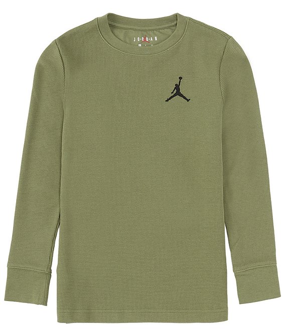 Jordan Big Boys 8-20 Long Sleeve Waffle-Knit T-Shirt | Dillard's