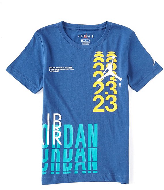 Jordan Big Boys All-Around Game T-Shirt - French Blue - Size M