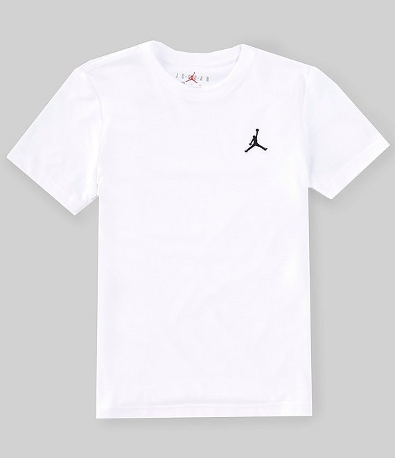 Jordan Boys Jordan Jumpman Air Embroidered Tee Big Kid White