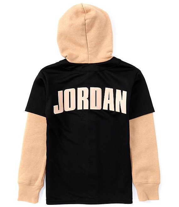 Jordan Big Boys 8 20 Two Fer Color Block Hoodie
