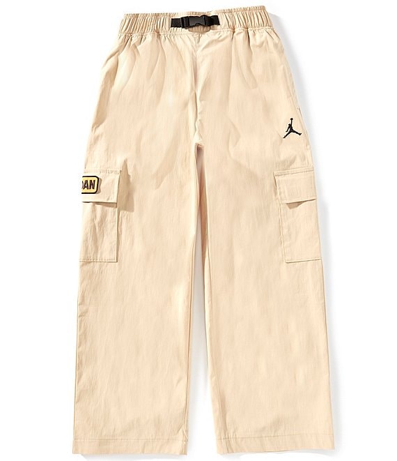 Jordan Big Boys Deep Dish Woven Belted Pants, Sesame - Image 1