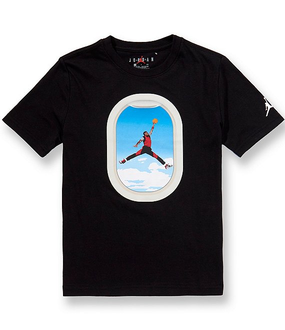 Jordan Big Boys Short Sleeve Plane Window Tee