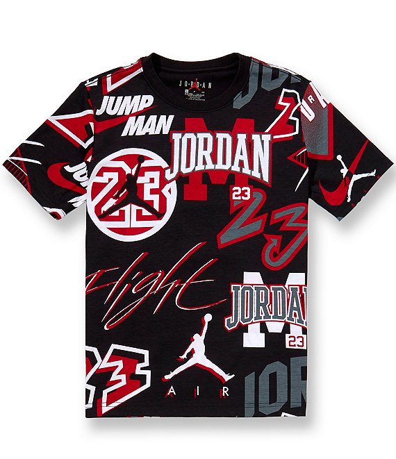 Jordan Big Boys Short Sleeve Dynasty Printed Tee