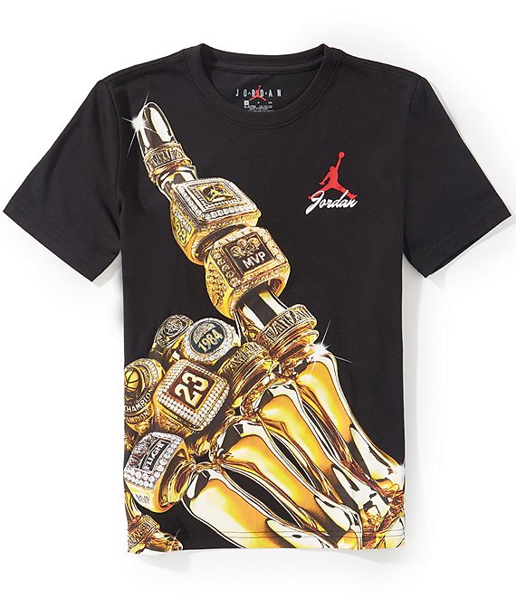 Jordan Big Boys Short-Sleeve Skeleton Ring T-Shirt
