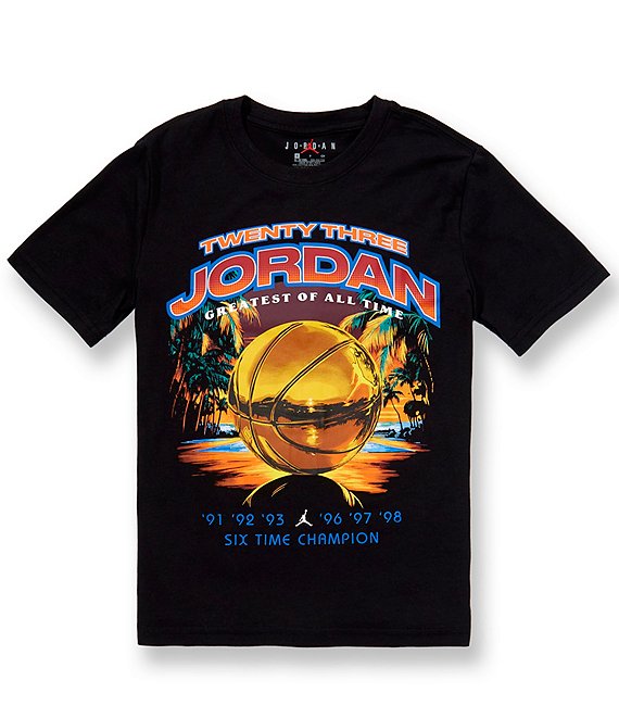Jordan Big Boys Short-Sleeve Greatest of All Time Basketball T-Shirt