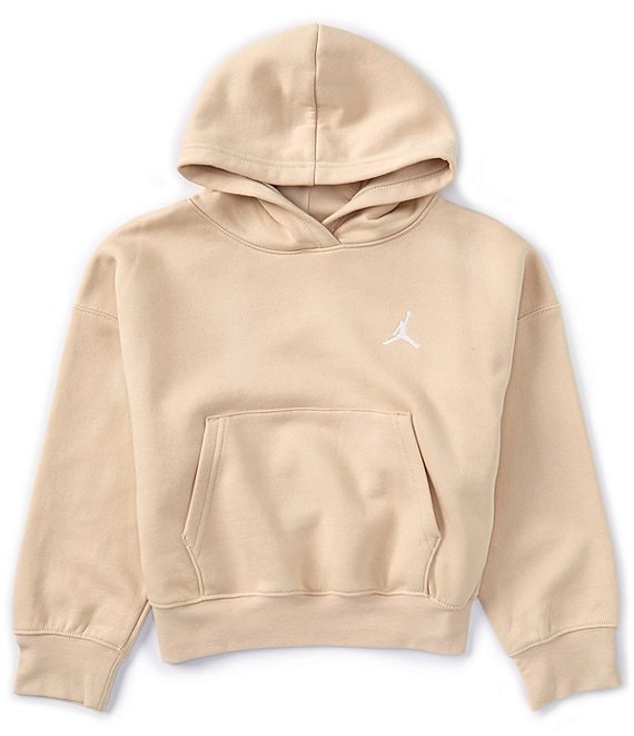 Jordan Girls Brooklyn Essentials Pullover Hoodie Small Light Dew