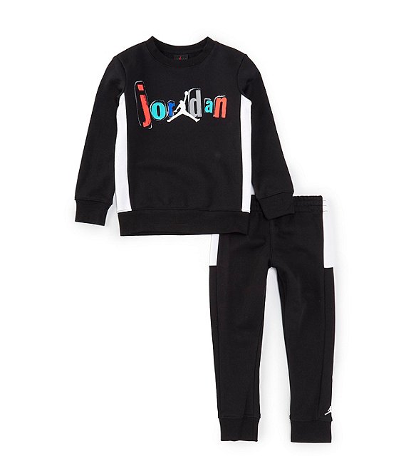 Jordan Little Boys 2T 7 Long Sleeve Jumpman Bold Colorblock Top Jogger Pants 2 Piece Set 7