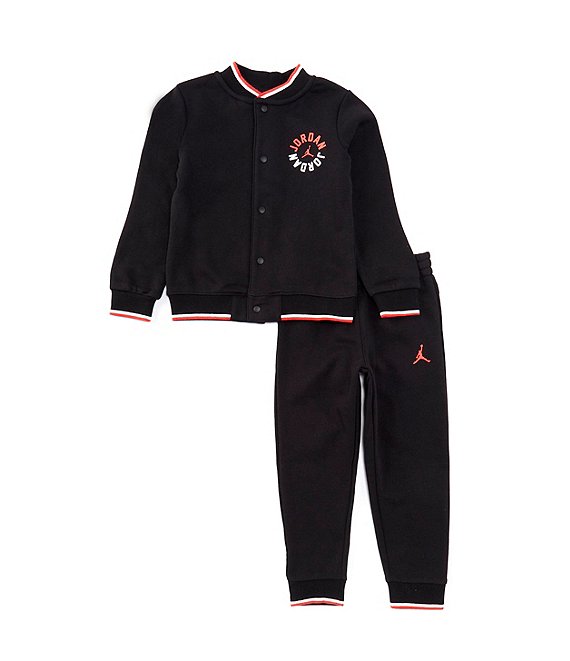 Jordan Little Boys 2T 7 Long Sleeve Jumpman Bomber Jacket Jogger Pant Set Dillard s