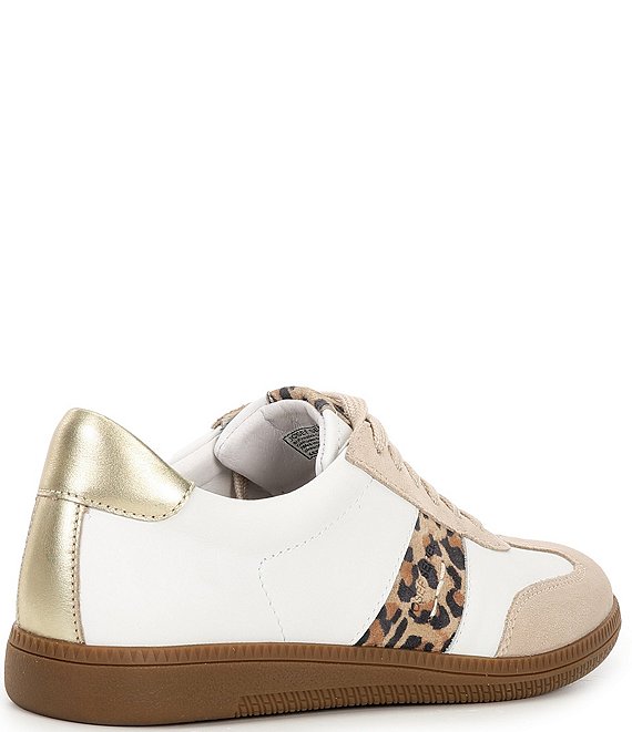 Josef Seibel Joleen 03 Leather and Leopard Print Suede Sneakers