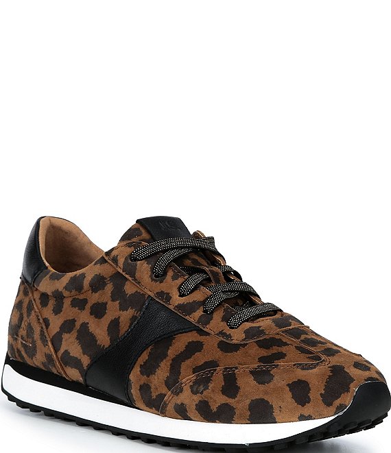 Josef Seibel Miley 04 Leopard Print Lace Up Leather Sneakers
