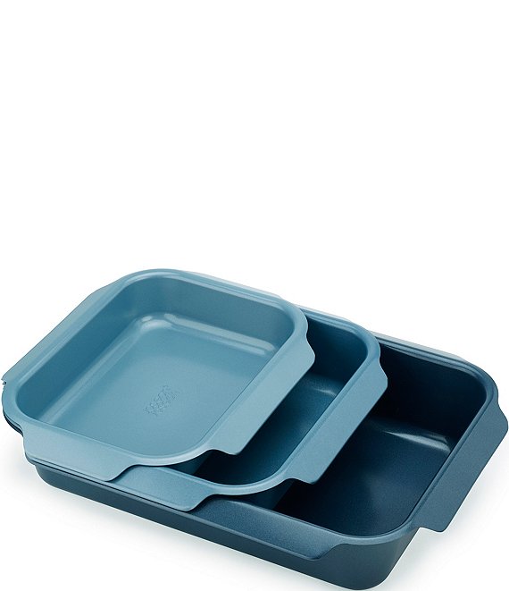 Joseph Joseph Nest Oven Non Stick 3 Piece Blue Roasting Pan Set