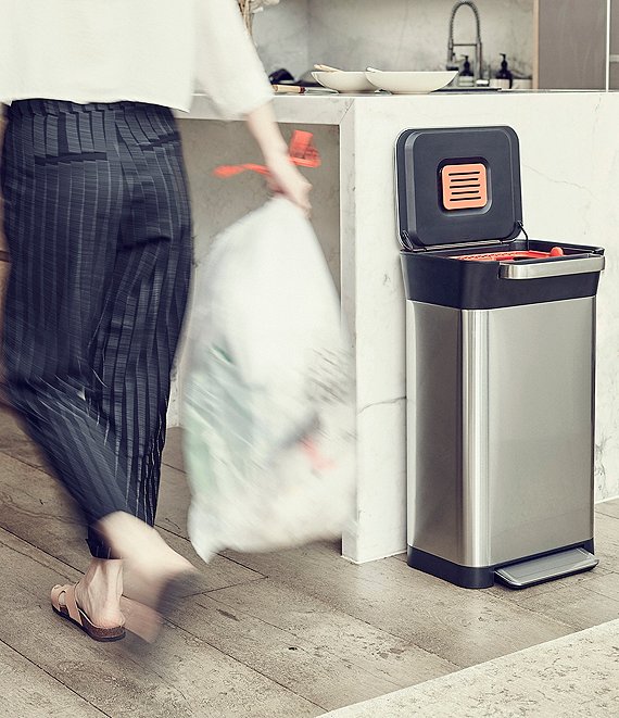 Joseph Joseph Titan 30L Trash Compactor Kitchen Bin - Stainless