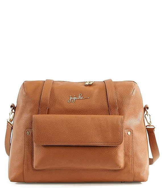 Color:Brule - Image 1 - Wherever Weekender Faux Pebbled Leather Diaper Bag