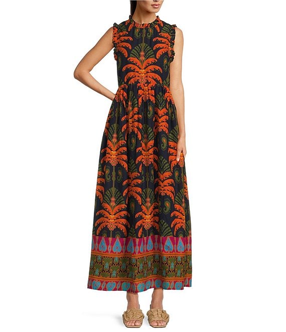 Jude Connally Mosaic tile printed dress in a relaxed store shift silhouette size XL