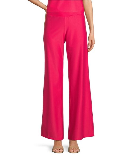 Jude Connally Trixie Jude Cloth Knit Solid Wide-Leg Pull-On ...