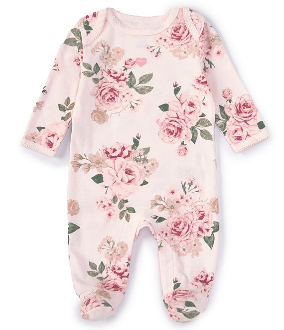 Juicy Couture Baby Girls Newborn-9 Months Long Sleeve Floral-Printed ...