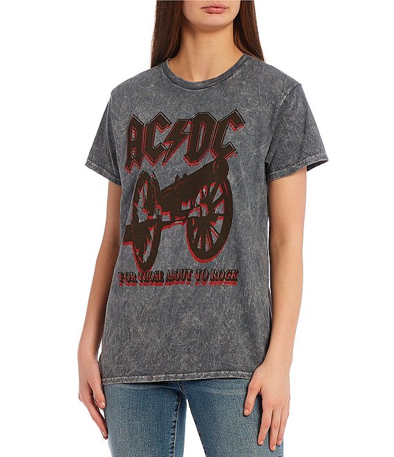 Junk Food ACDC About To Rock Oversized Graphic Tee | Dillard's