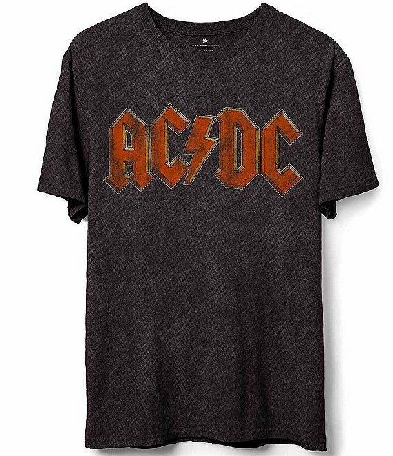 Food T-Shirt Black Junk In ACDC Graphic Dillard\'s Tour Back | Sleeve Short