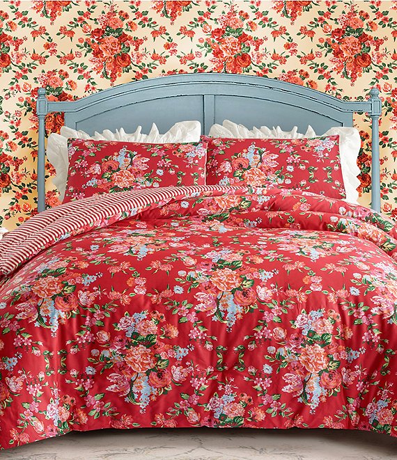 Junk Gypsy Garden Society Flroal Cotton Reversible Comforter Mini Set